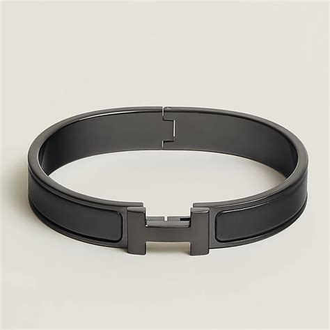 hermes black bracelet mens|Hermes men's cufflinks.